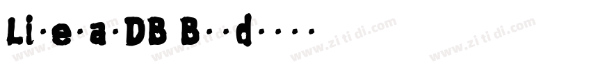 LiteratDB Bold字体转换